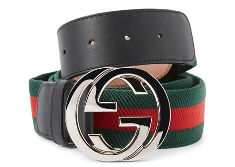 gucci green and red striped top|web belt with g buckle.